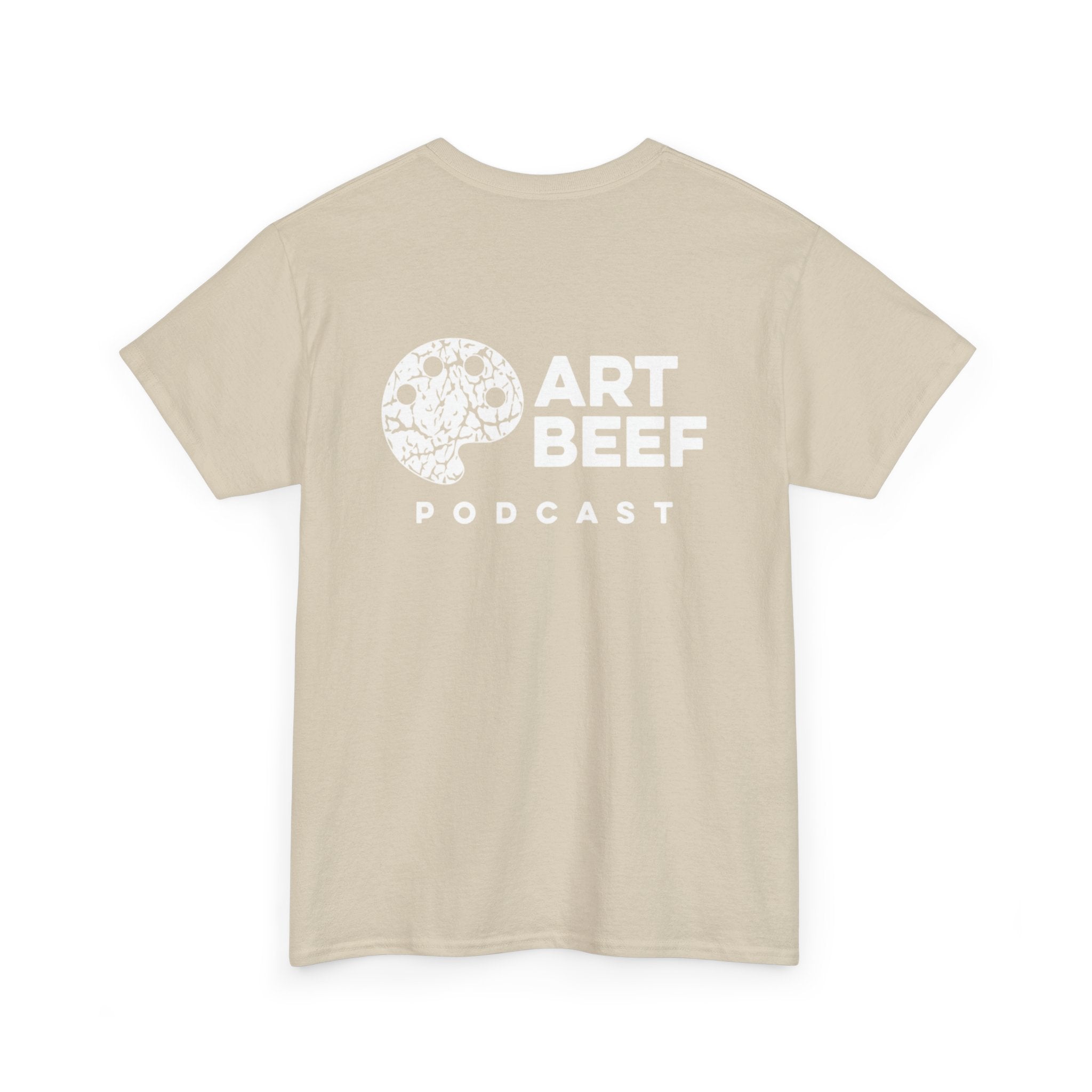 White Art Beef Podcast Heavy Cotton Tee