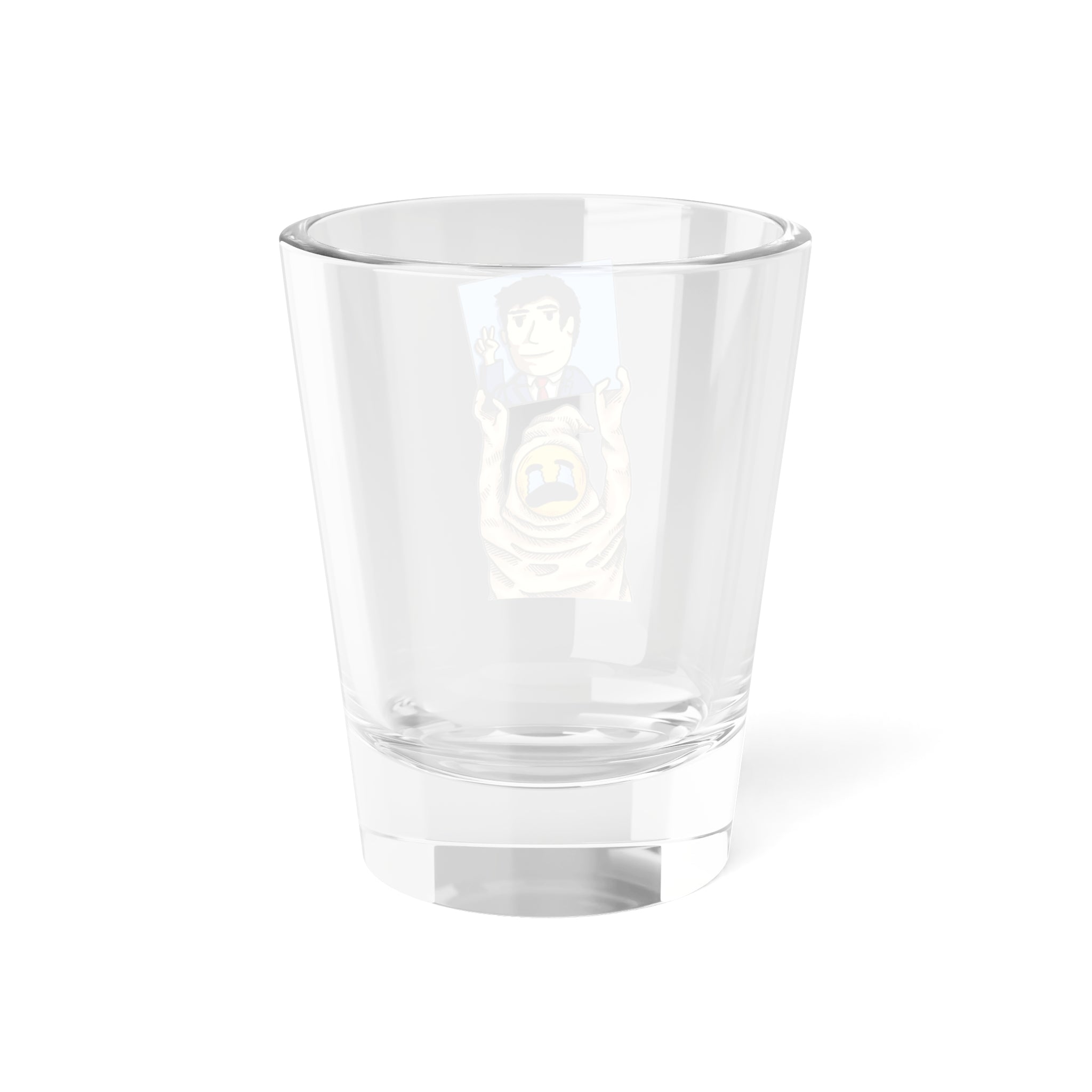 Crying for Kirk shot glass