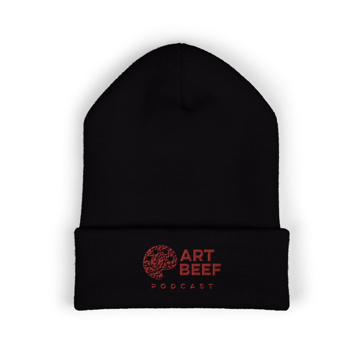 Red Art Beef Logo Classic Cuffed Beanie (Embroidery)