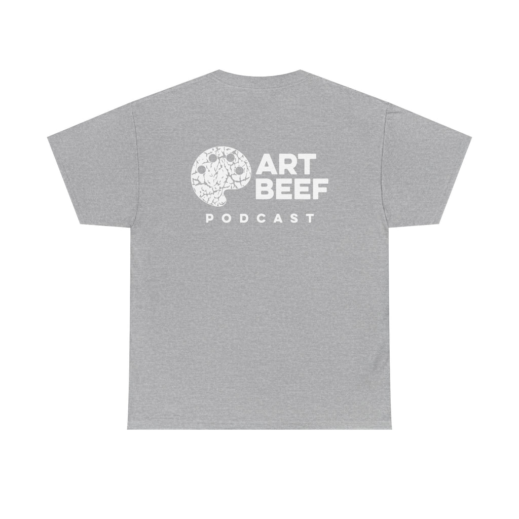 White Art Beef Podcast Heavy Cotton Tee