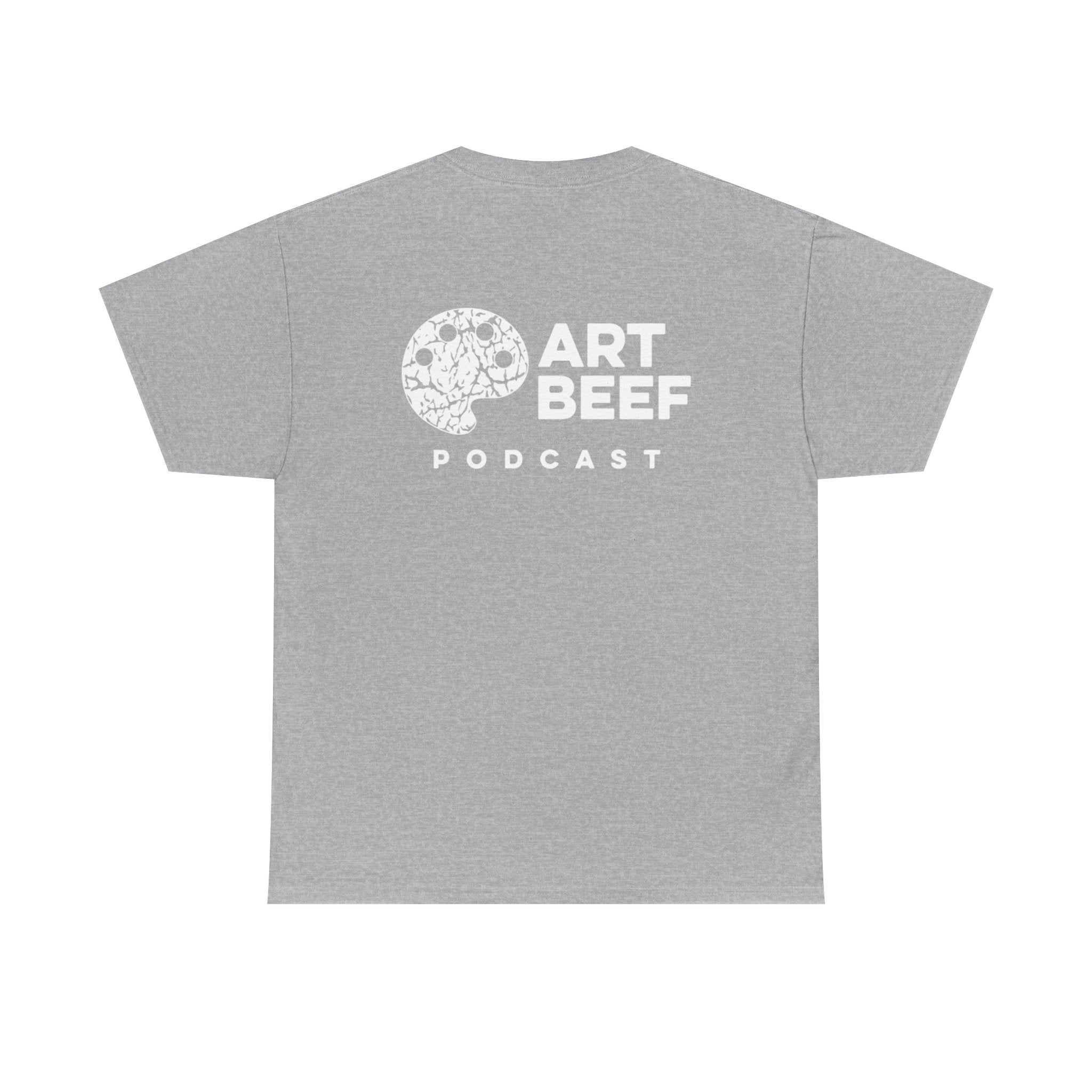 White Art Beef Podcast Heavy Cotton Tee