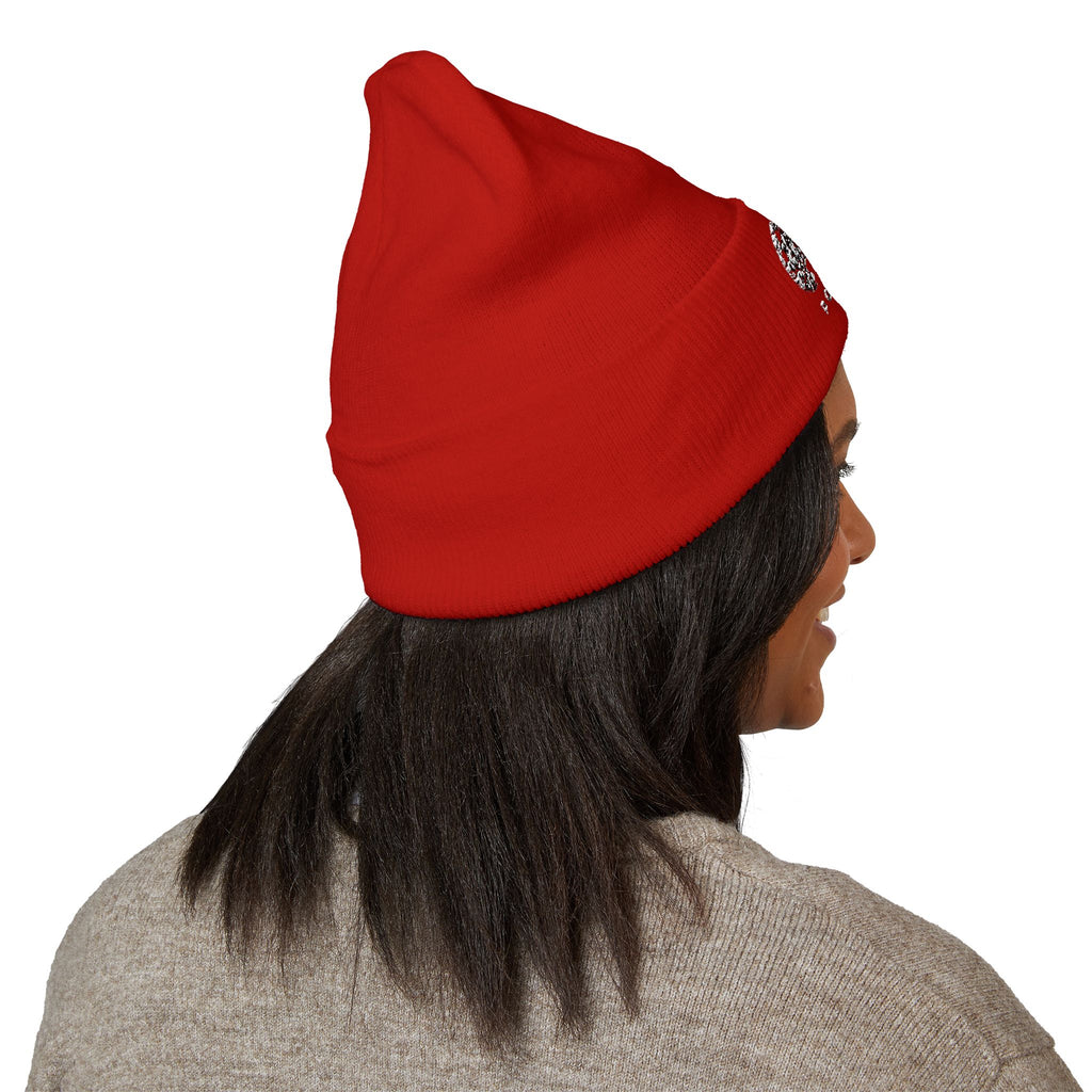 White Art Beef Logo Classic Cuffed Beanie (Embroidery)