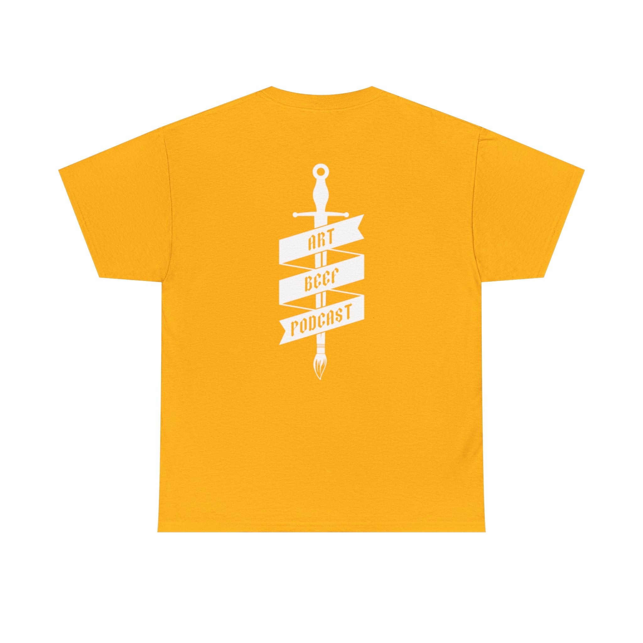 White Opt 2 Art Beef Podcast Heavy Cotton Tee 2
