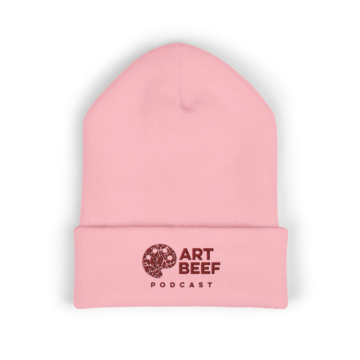 Red Art Beef Logo Classic Cuffed Beanie (Embroidery)