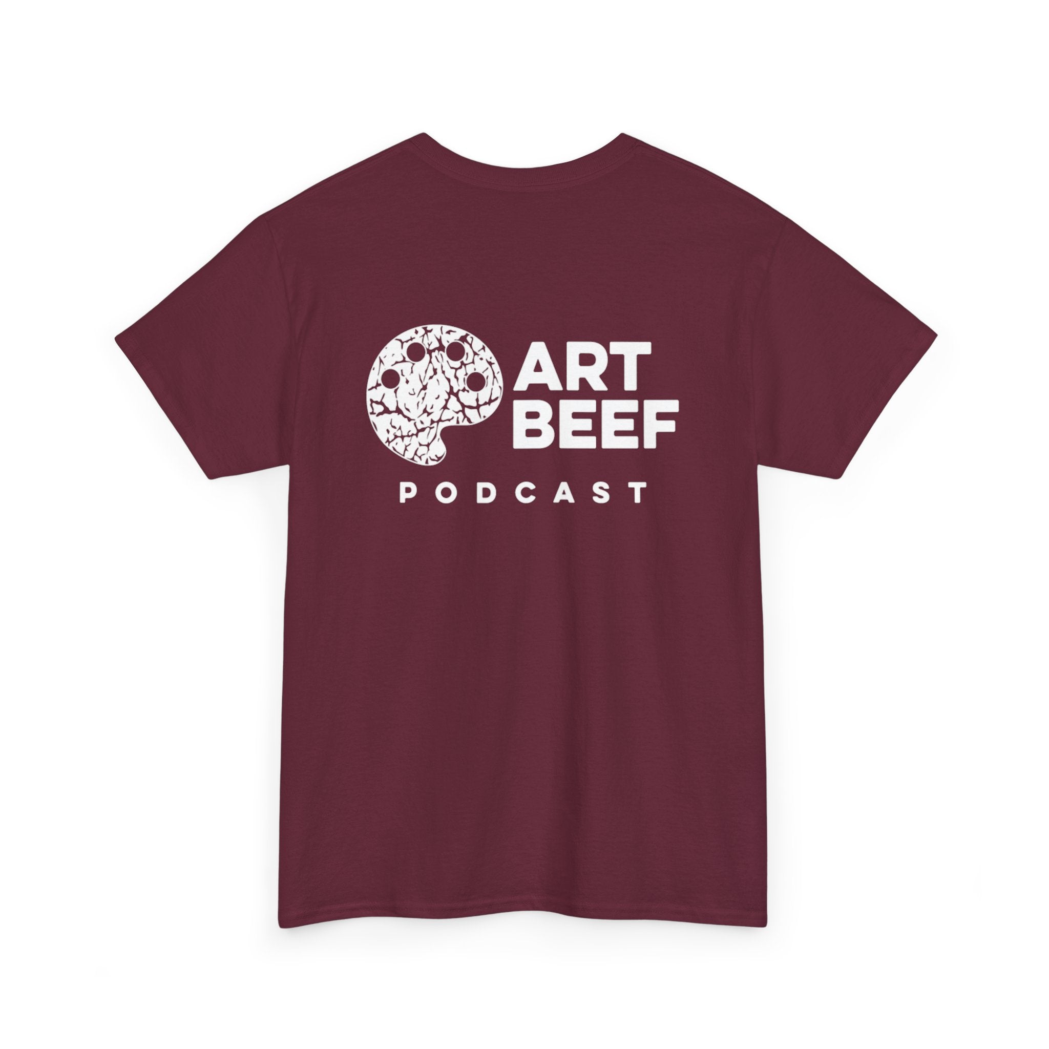 White Art Beef Podcast Heavy Cotton Tee