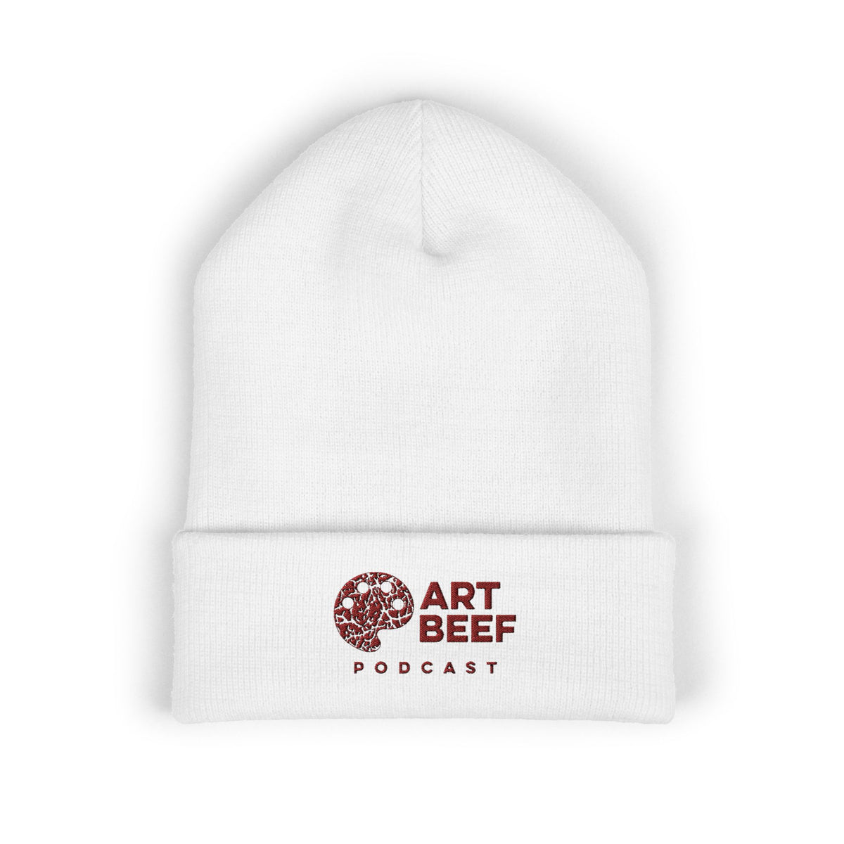 Red Art Beef Logo Classic Cuffed Beanie (Embroidery)