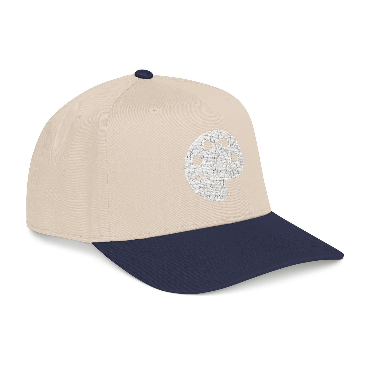 White Art Beef Palette Mid Profile Baseball Cap