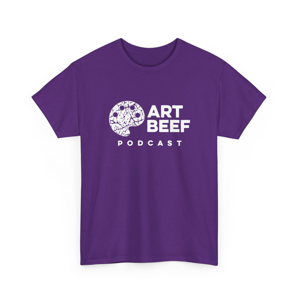Basic White Art Beef Podcast Heavy Cotton Tee