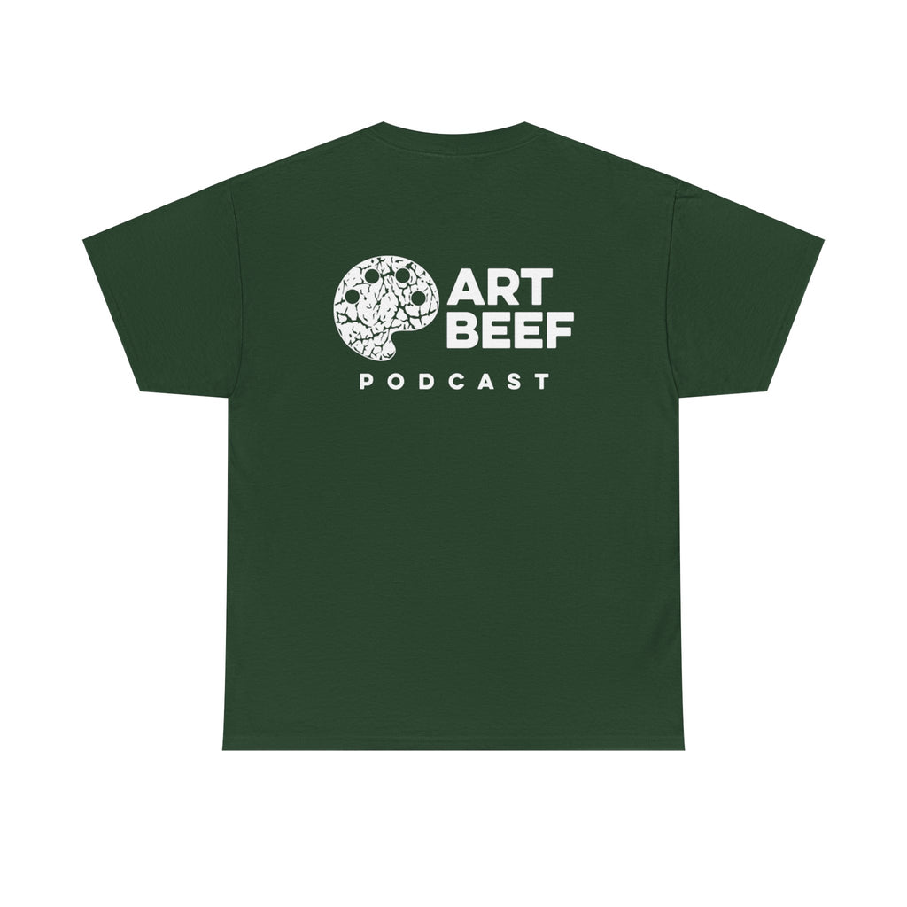 White Art Beef Podcast Heavy Cotton Tee
