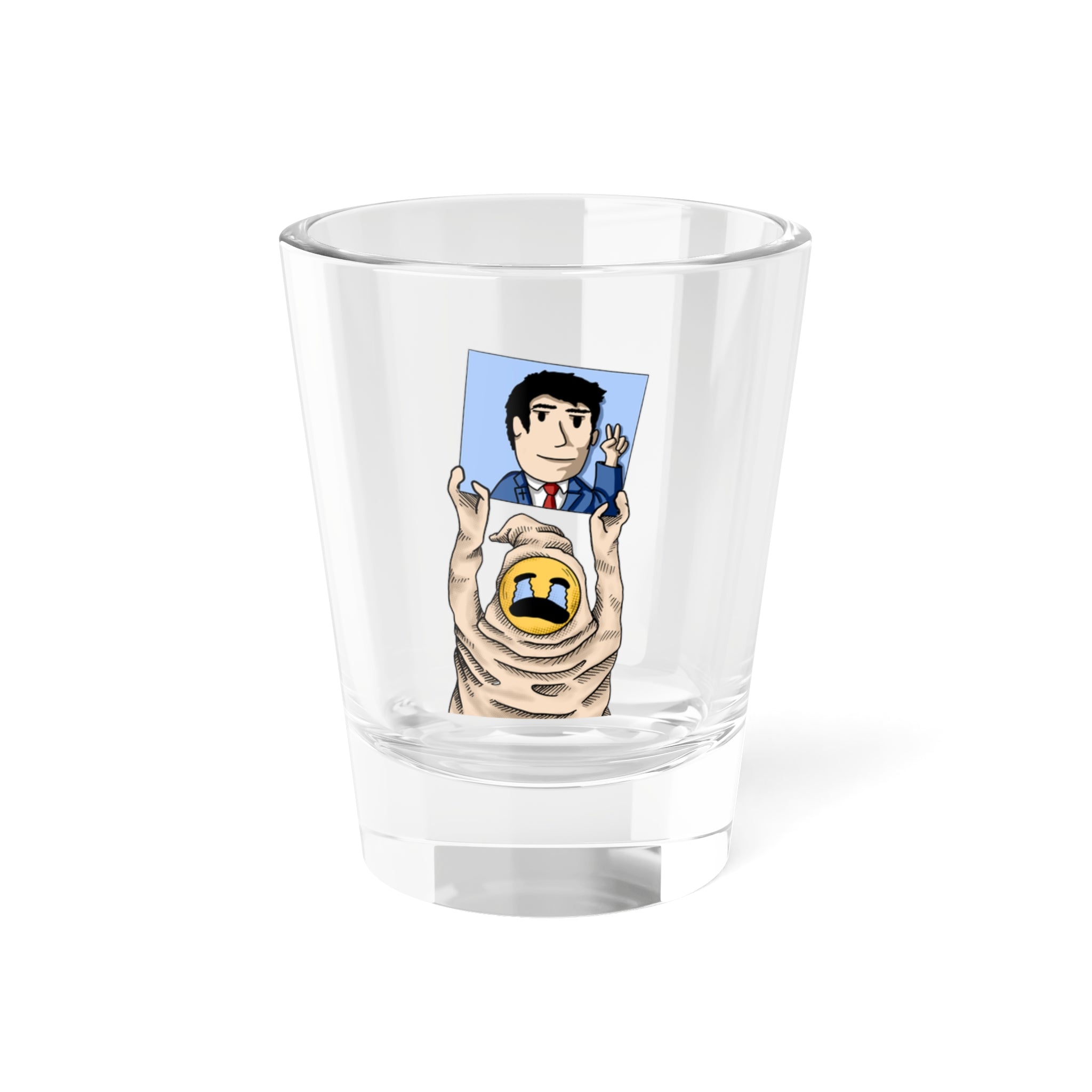 Crying for Kirk shot glass