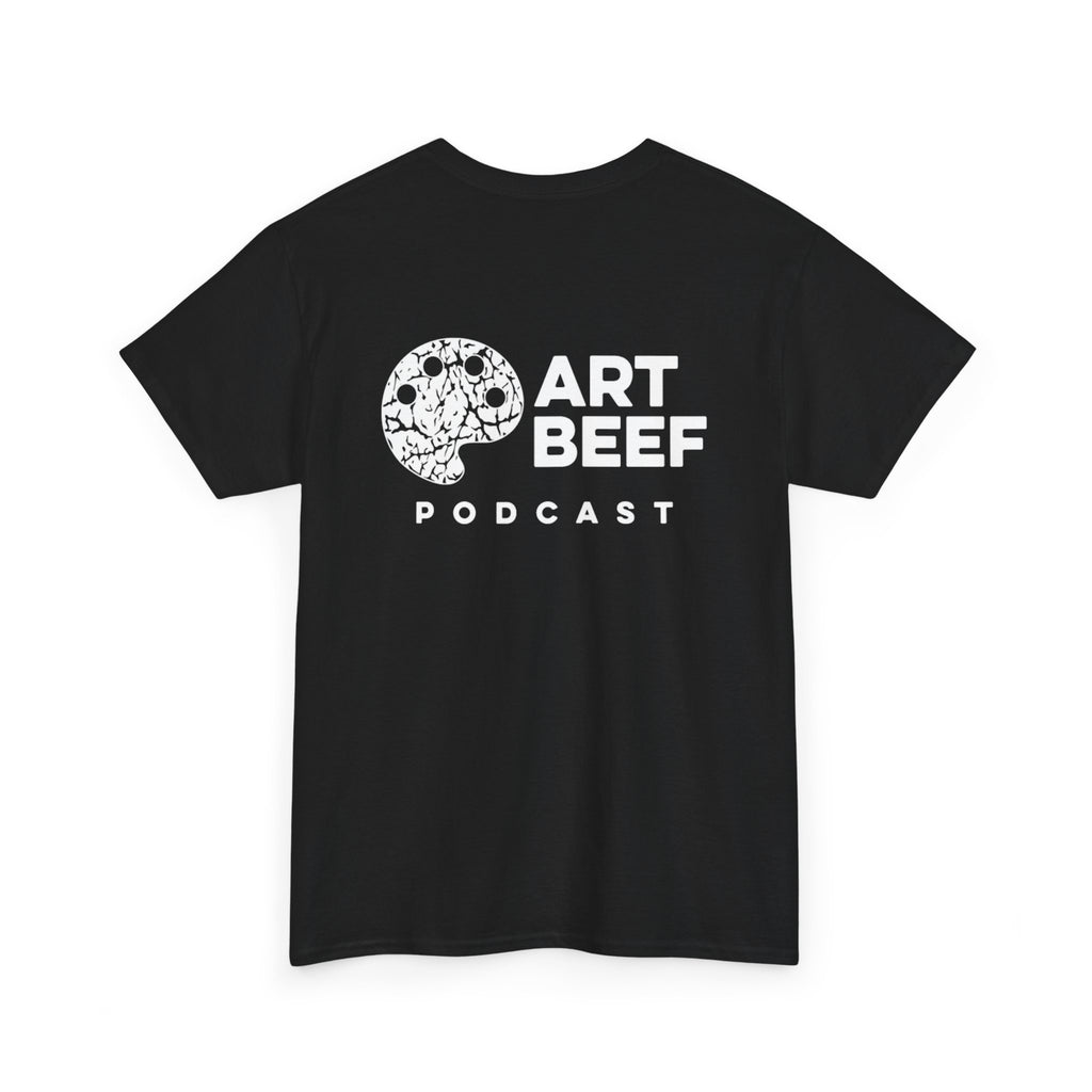 White Art Beef Podcast Heavy Cotton Tee