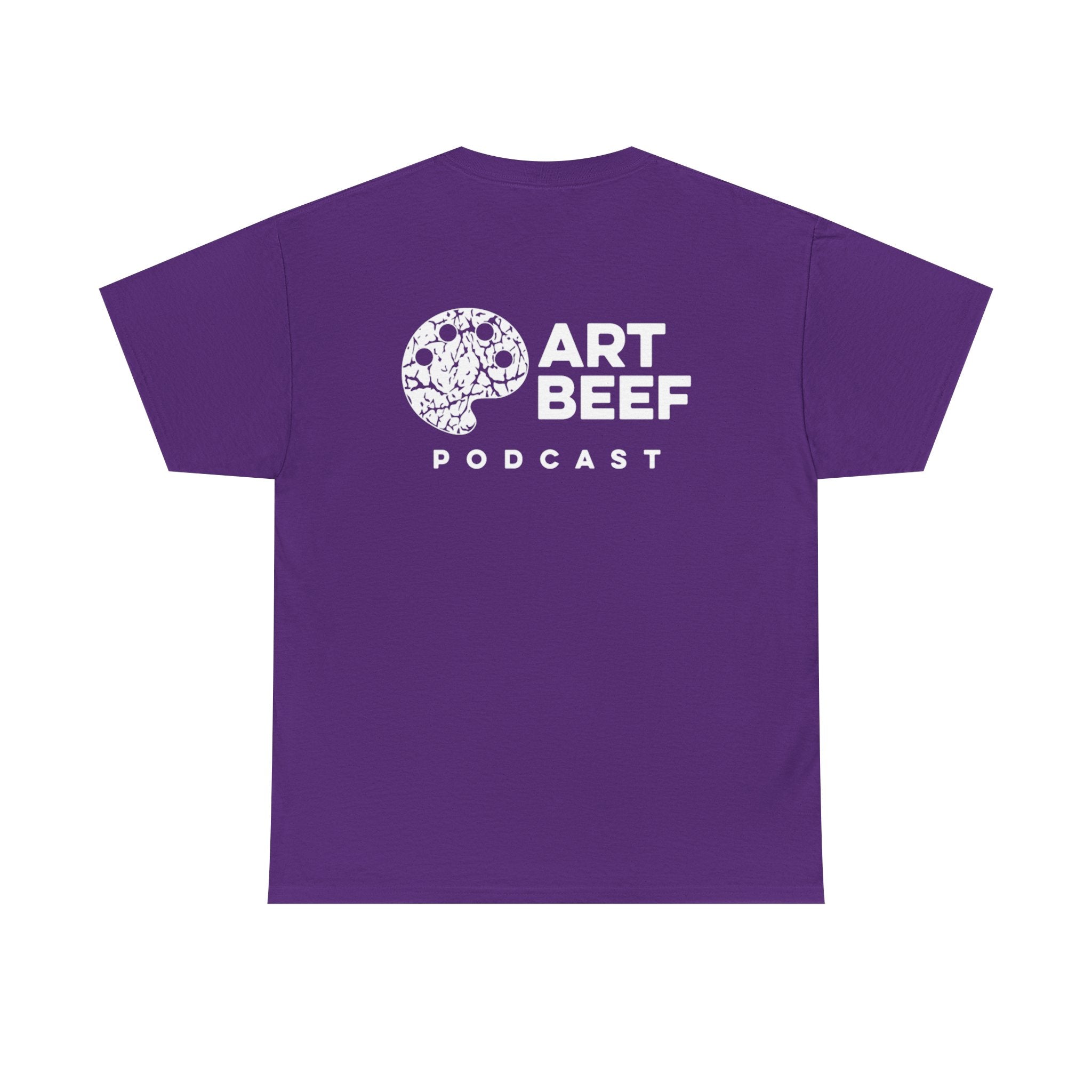 White Art Beef Podcast Heavy Cotton Tee