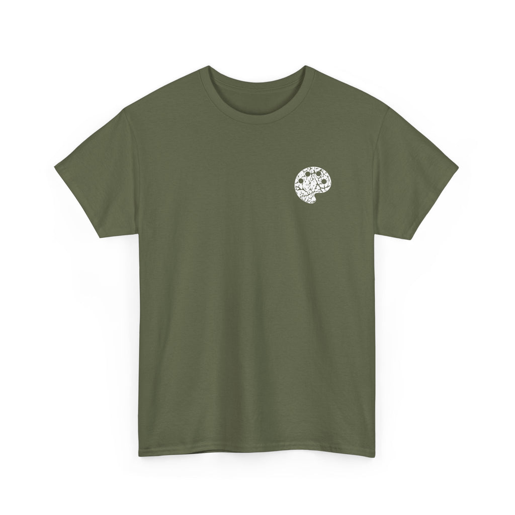 White Opt 2 Art Beef Podcast Heavy Cotton Tee 2