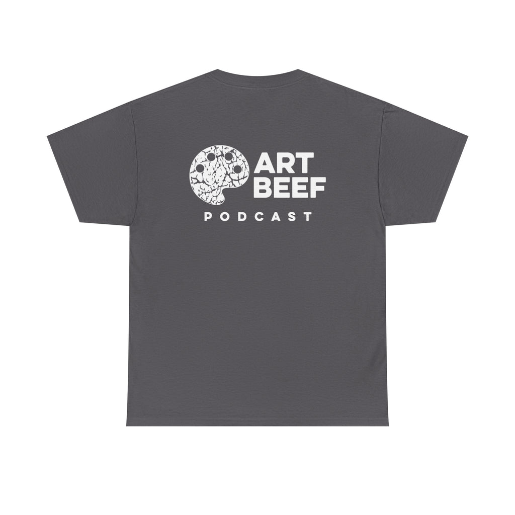 White Art Beef Podcast Heavy Cotton Tee