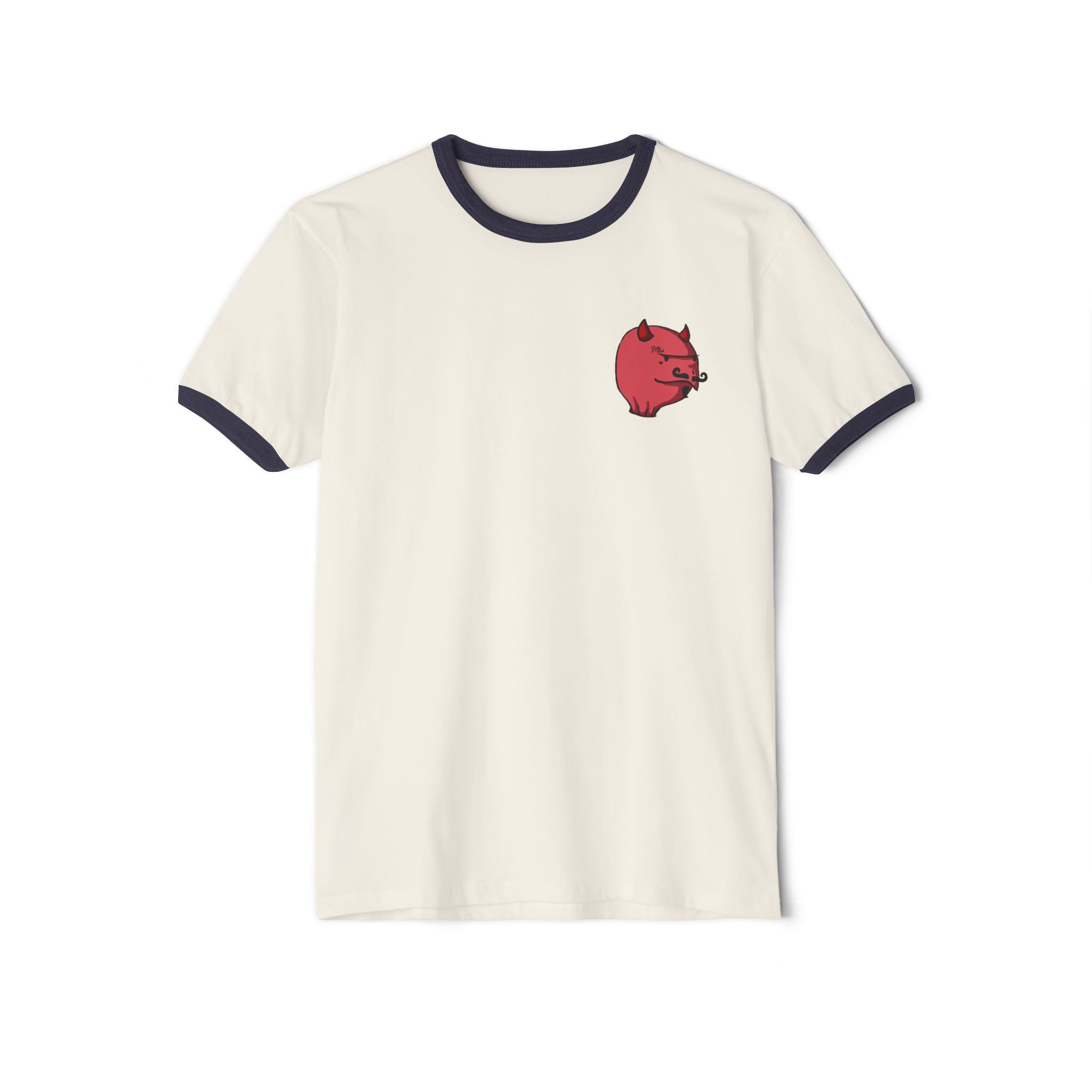 Red Devil Turt Unisex Ringer T-Shirt