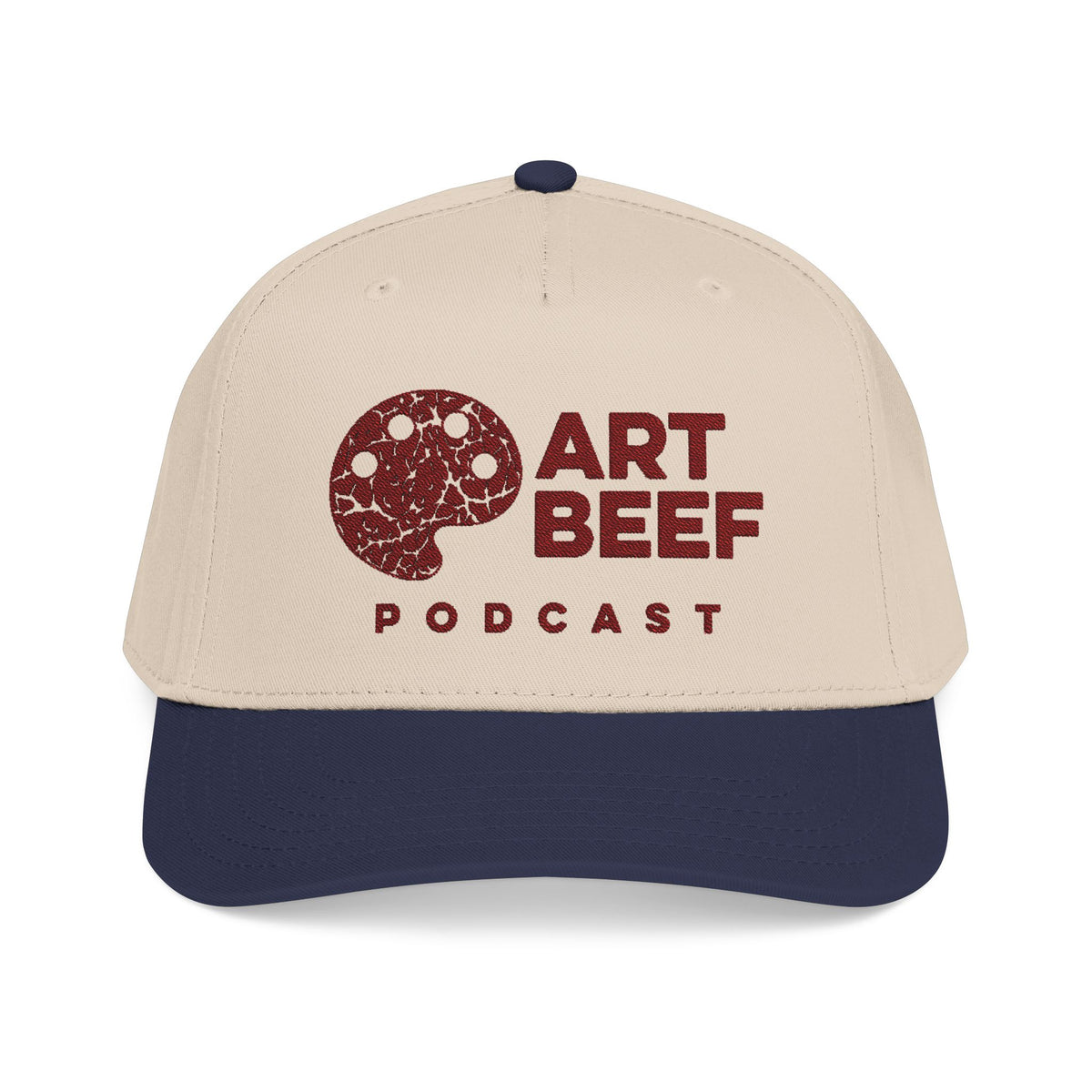 Red Art Beef Logo Mid Profile Baseball Cap