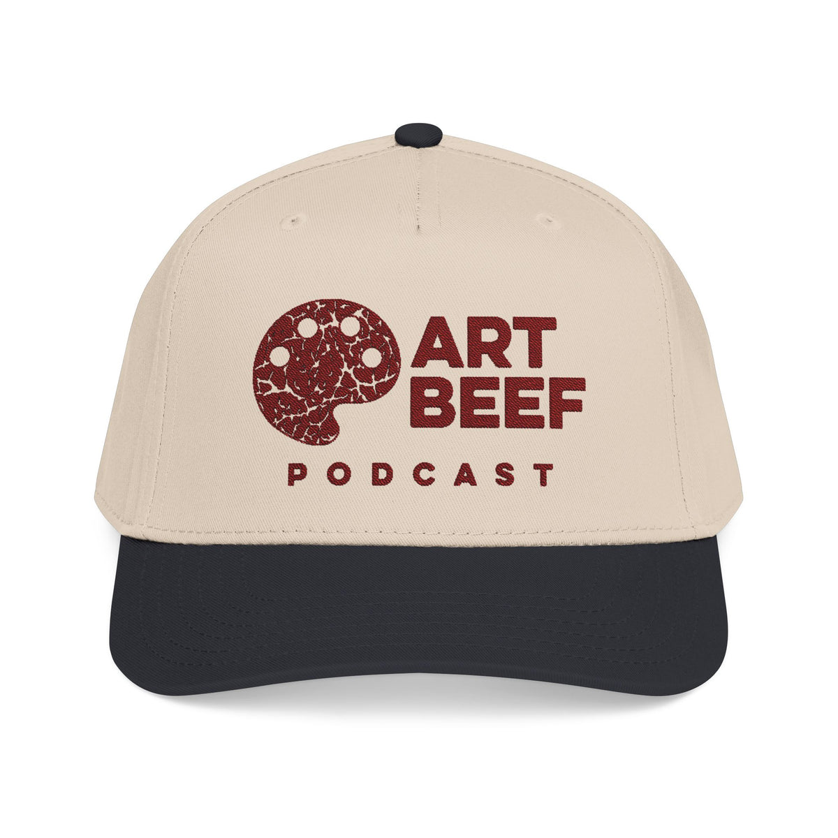Red Art Beef Logo Mid Profile Baseball Cap