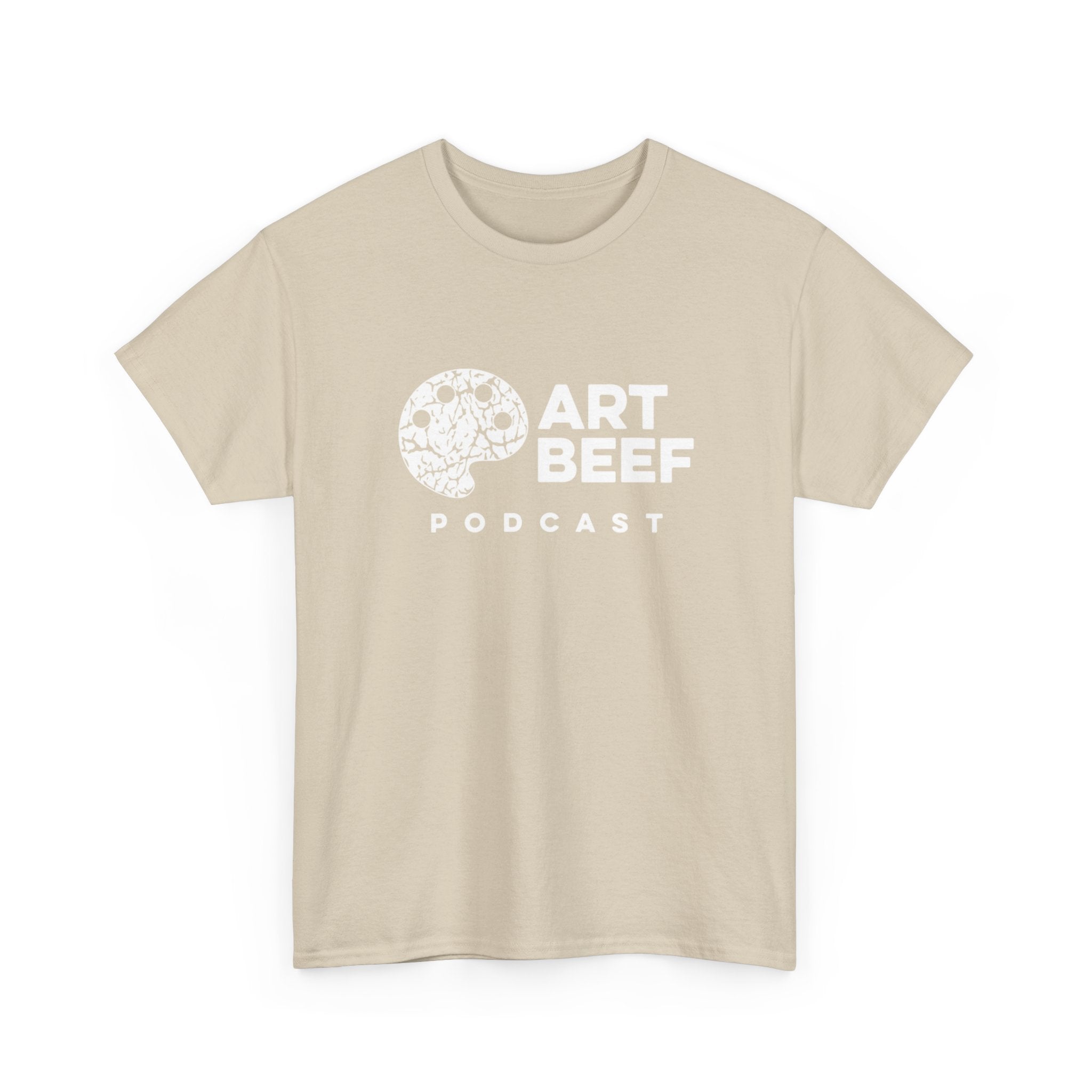 Basic White Art Beef Podcast Heavy Cotton Tee