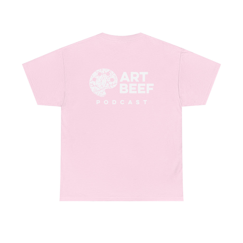White Art Beef Podcast Heavy Cotton Tee
