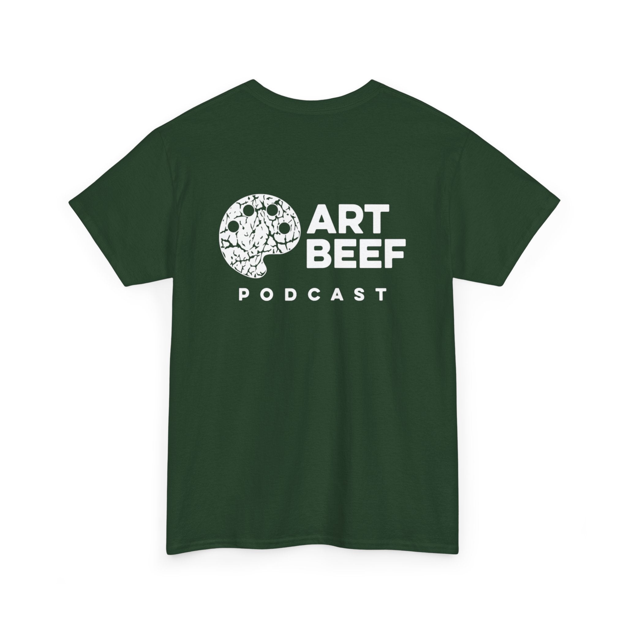 White Art Beef Podcast Heavy Cotton Tee