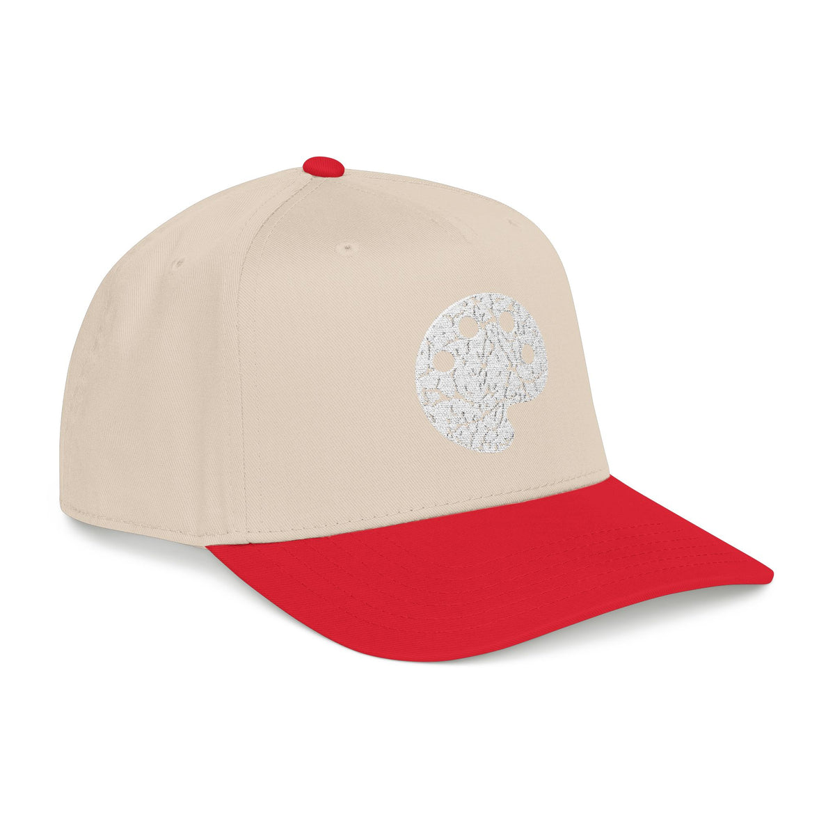 White Art Beef Palette Mid Profile Baseball Cap