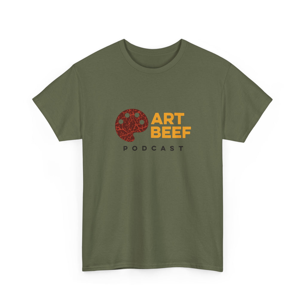 Opt 1 Basic Art Beef Podcast Heavy Cotton Tee