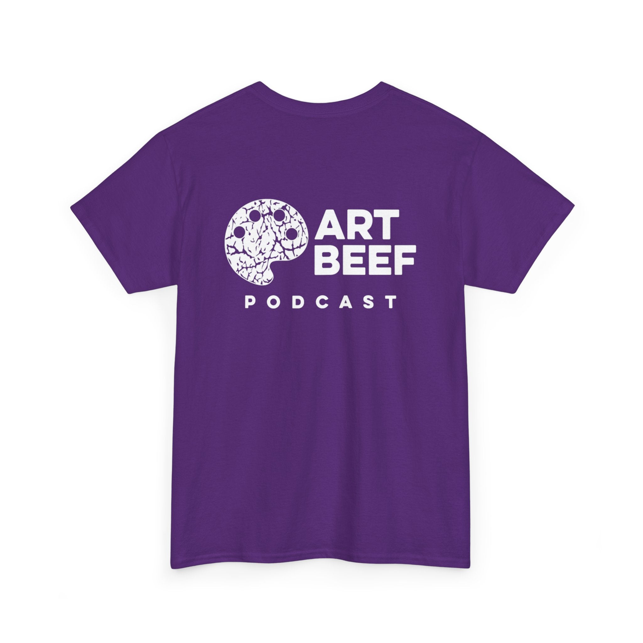 White Art Beef Podcast Heavy Cotton Tee